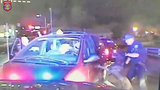 DASHCAM Police Chase, PIT, Suspect Rams, Window Smash and Drag Out... K9