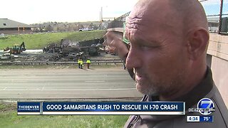 Panhandler helped rescue drivers from I-70 inferno