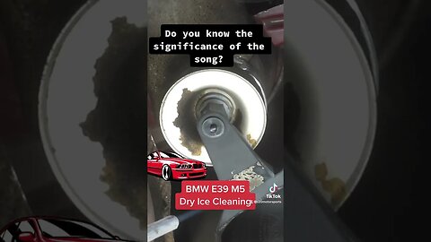 Dry Ice Cleaning BMW E39 M5 - Why is this Song Tied to this M5, Comment Below #shorts