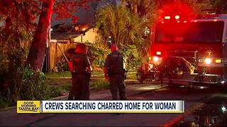 Woman missing after house fire in New Port Richey