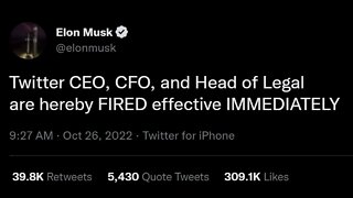 Elon Musk Takes Over Twitter - "Let That Sink In"