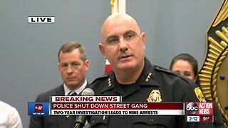 9 men associated with violent Tampa street gang arrested