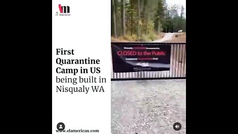 Urgent !!! First quarantine camp build in the US