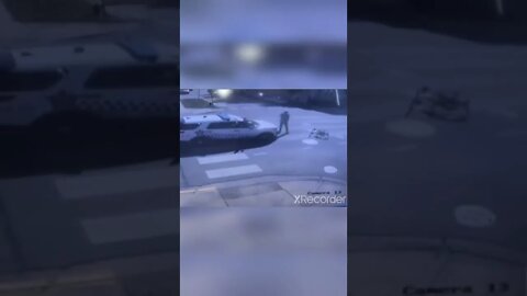 Cop Runs Stop Sign | Idiots in cars #shorts
