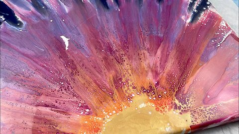 How to Create a BREATHTAKING Sunrise Swipe with Acrylic Pouring