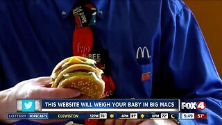 Website will weigh baby in Big Macs