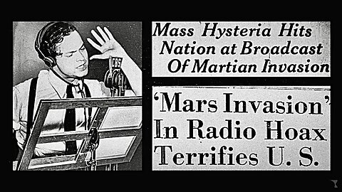 “War of the Worlds” by Orson Welles & the Mercury Theatre ~ 1938 ‘Mars invasion’ radio broadcast