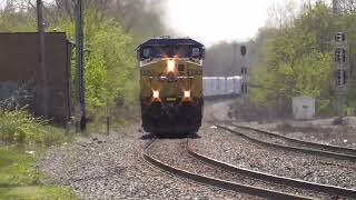 CSX Q368 Manifest Mixed Freight Train From Berea, Ohio May 7, 2022