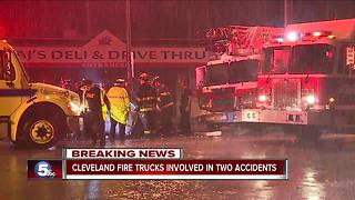 Driver dead after crashing head on into a Cleveland fire truck