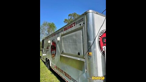 2018 Nicely Equipped - 8' x 32' Barbecue Concession Trailer | Used Mobile BBQ Rig for Sale