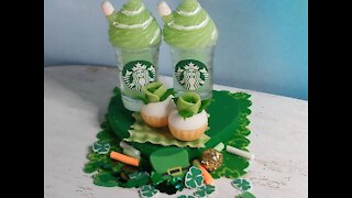 Teelie's Fairy Garden | Green St. Patrick's Day Starbucks's With Straws | Etsy Products