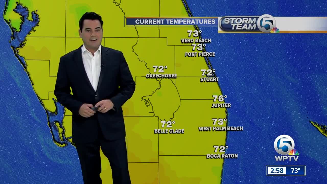 Monday mid-afternoon forecast