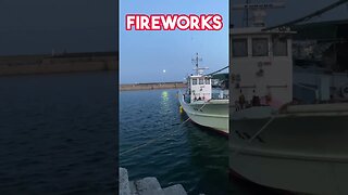 4K Fireworks - Japan Fishing Village #shorts #japan