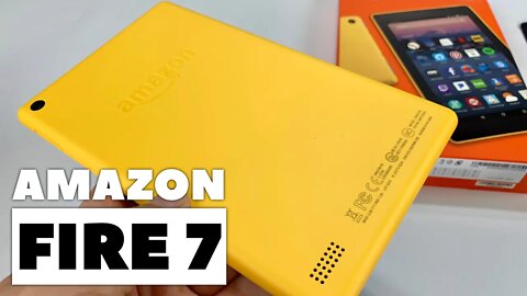Amazon Fire 7 Tablet in Canary Yellow Unboxing