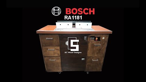 Bosch RA1181 + Custom Router Table Cabinet