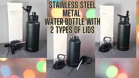 Stainless steel insulated water bottle