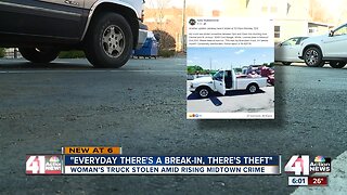 Midtown Kansas City woman who had truck stolen frustrated by crime