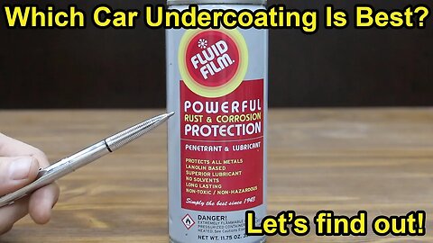 Best Car Undercoating? Let's find out! Is Flex Seal the Best Rust & Salt Protection?