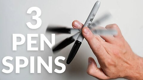 How To Spin A Pen Around Your Fingers | 3 Easy Tricks
