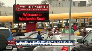 A student with a gun was shot inside of a classroom at Waukesha South High School on Monday