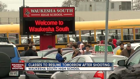 A student with a gun was shot inside of a classroom at Waukesha South High School on Monday