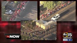 Arizona teachers stage walk-ins at Valley schools