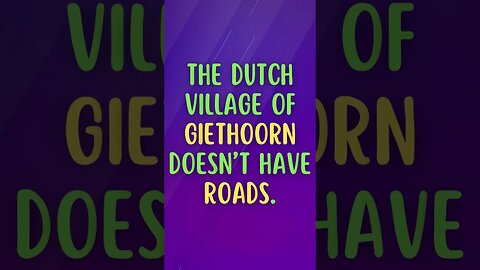 🇳🇱Interesting Facts! 👀#shorts #shortsfact #facts #generalfact #interestingfact #giethoorn #canal