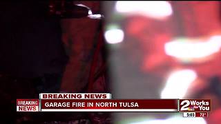 Fire crews sent to early morning house fire in North Tulsa
