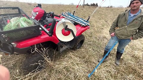 Greg's daily strip grazing technique makes stockpiled forage grazing easy.