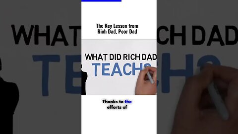 The key lesson from rich dad, poor dad | rich dad | poor dad |
