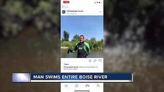 Man successfully swims entirety of Boise River