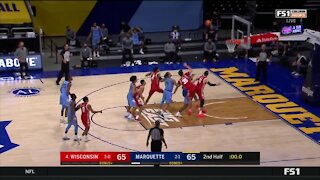 Marquette stuns No. 4 Wisconsin 67-65 on buzzer beater