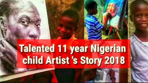11 Year Old Artist Creating Hyper Real Drawings Becomes a Sensation in Nigeria
