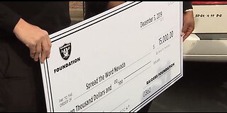 Raiders make surprise donations at local nonprofits on Giving Tuesday