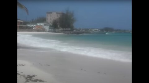 Barbados Beach below Butterfly hotel in Oistins