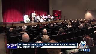 Members of faith community in Palm Beach County discuss issues
