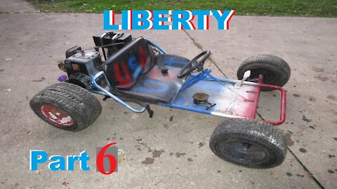 Liberty Go Kart Part 6 TECUMSEH 8hp MAIDEN VOYAGE How to, tutorial, fix it,