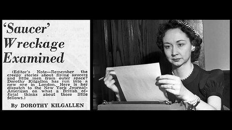 "'Saucer' Wreckage Examined" ~ journalist Dorothy Kilgallen wrote in the 1950s about crashed UFOs