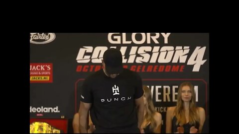 Alistair Overeem and Badr Hari Weigh In | Glory Collision 4