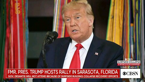 Former President Donald Trump holds rally in Sarasota, Florida