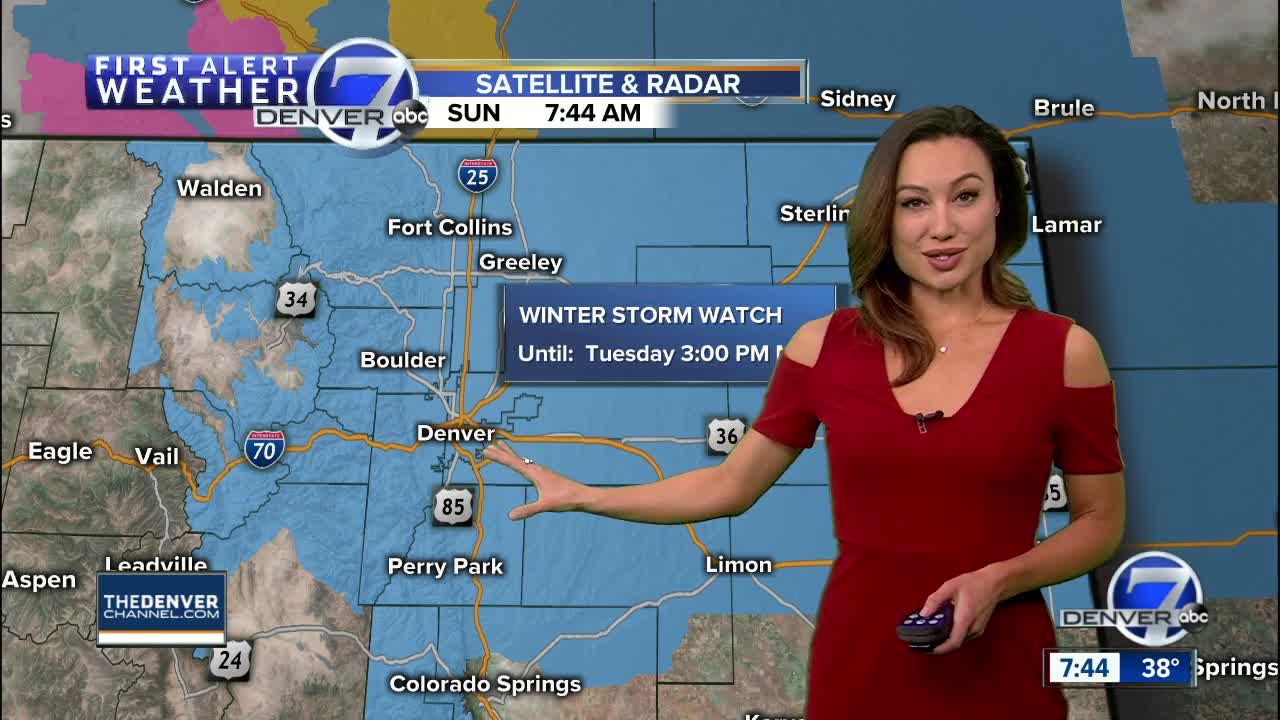 Dry and warm Sunday ahead of our next Winter Storm