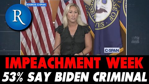 Rasmussen on War Room: Impeachment Week Begins with New Record. Majority Say Biden is Criminal