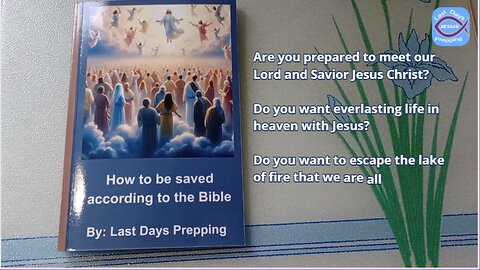 How to be saved according to the Bible | Our book is available