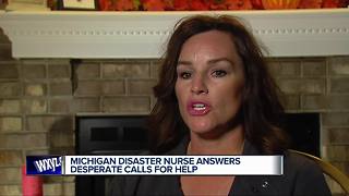 Michigan nurse who specializes in disaster relief aides hurricane victims