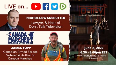 DTTV 107 - Nicholas Wansbutter Live with Canada Marches James Topp