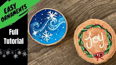 EP90- 'Easy Ornaments' - hand painted ornament tutorial - DIY painted Christmas ornaments