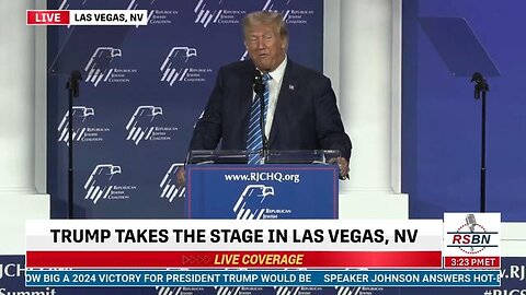 Las Vegas, Nevada Donald Trump Prostrates Himself To Jews Who Rule The USA For Campaign Funding