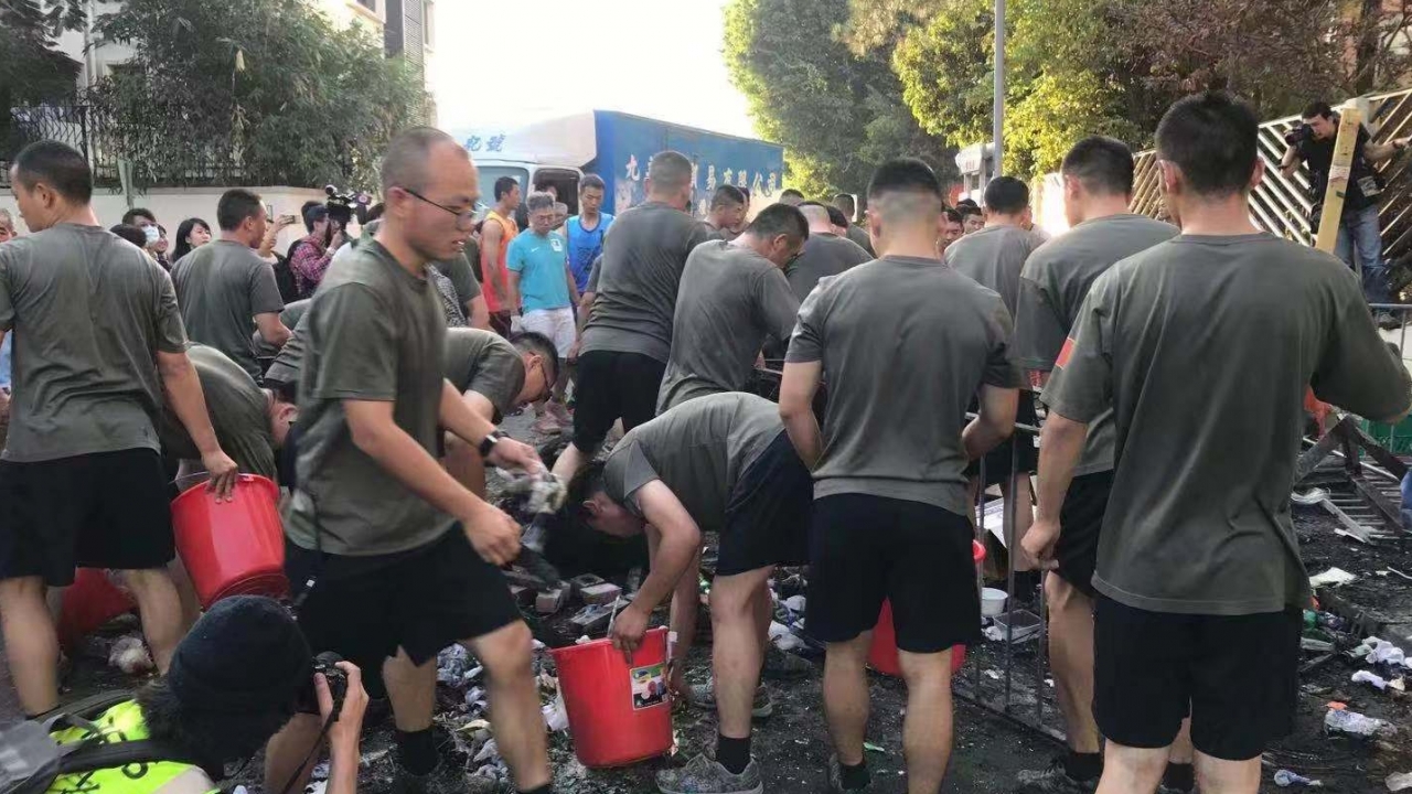 Chinese Troops Clean Streets After Protesters Disperse In Hong Kong