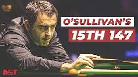 History When Ronnie O’Sullivan Called A 147 On The First Black!