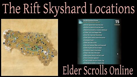 The Rift Skyshard Locations [Elder Scrolls Online] ESO